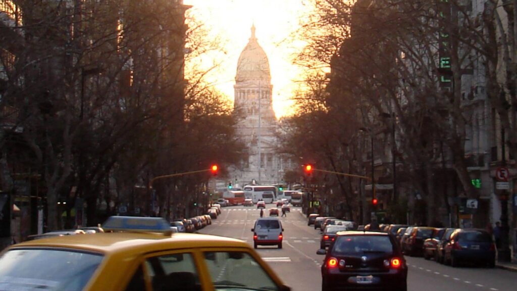 Straßenszene in Buenos Aires vor Argentinischem Nationalkongress (Parlament) (Archiv) (über dts Nachrichtenagentur)