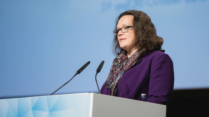 Andrea Nahles (Archiv über Staatsministerium Baden-Württemberg)