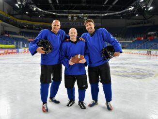 RTL, Elton und Buschi feiern den Super Bowl: Weltmeister, Europameister und Olympiasieger batteln sich bei AMERICAN ICE FOOTBALL