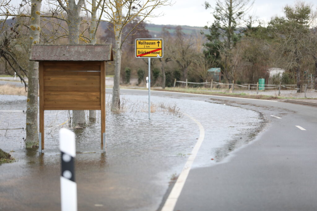 Hochwasserlage im Landkreis Mansfeld-Südharz am 03.01.2024 (via über dts Nachrichtenagentur)