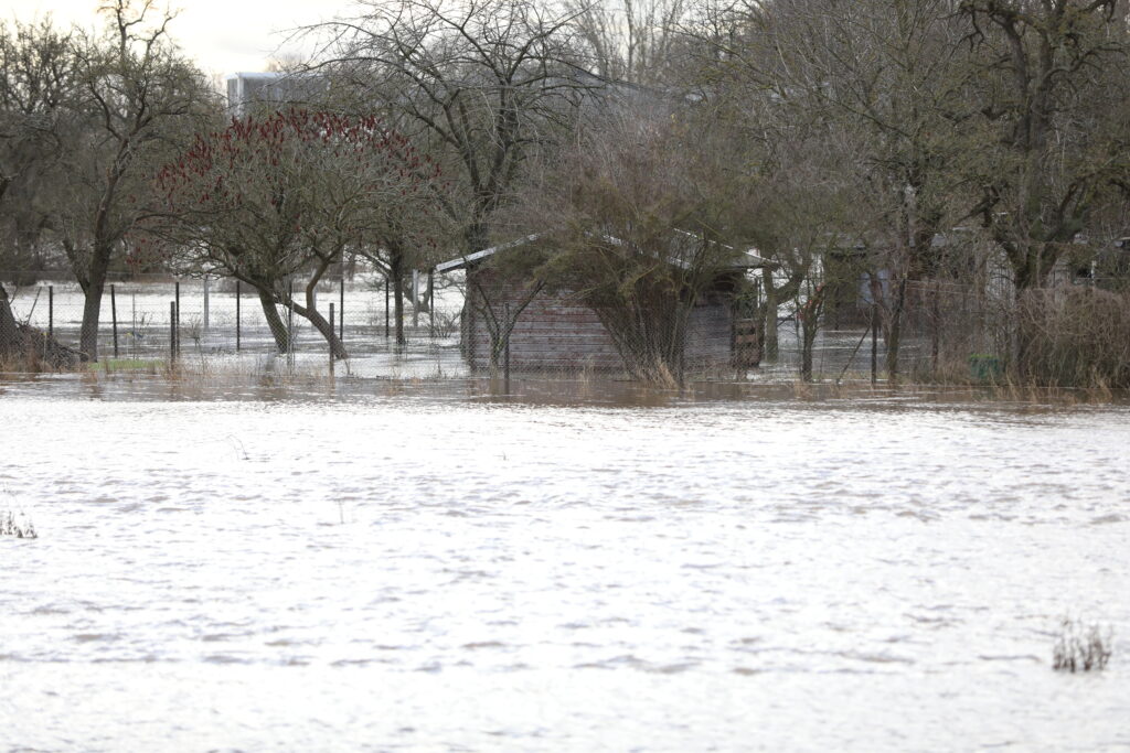 Hochwasserlage im Landkreis Mansfeld-Südharz am 03.01.2024 (via über dts Nachrichtenagentur)