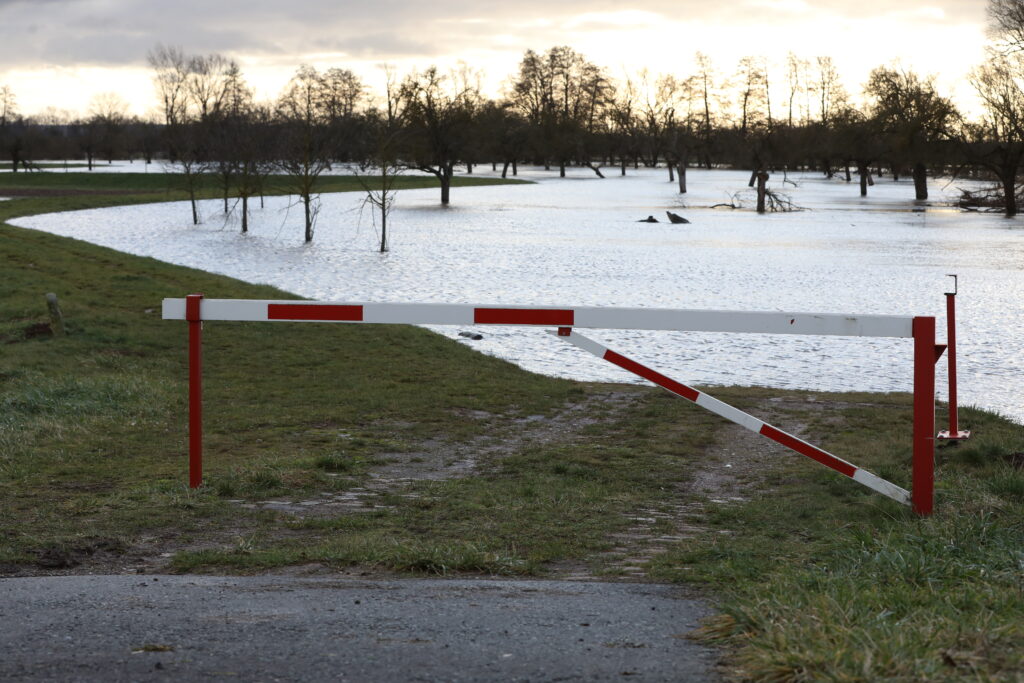 Hochwasserlage im Landkreis Mansfeld-Südharz am 03.01.2024 (via dts Nachrichtenagentur)