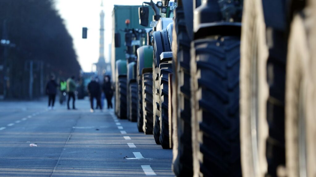 Bauernproteste am 08.01.2024 (via dts Nachrichtenagentur)