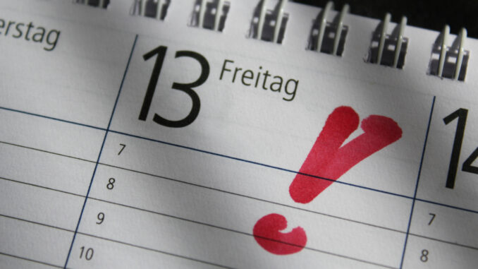 Freitag, der 13. (über Zurich)