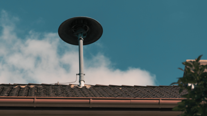 Altmodische Sirenenanlage (über Corinna71)