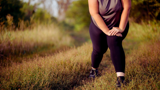 Frau mit Übergewicht (über Vadym Petrochenko)