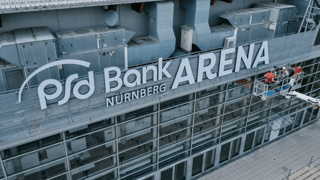 Neuer Name, neues Logo: ARENA Nürnberg heißt ab sofort PSD Bank Nürnberg ARENA