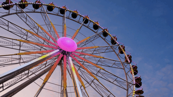 Riesenrad (über Fotomaxe Ahlbrecht)