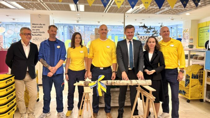 Eröffnung des Ikea-Pop-up-Stores im ehemaligen Kaufhof (über Florian Ehlert / Stadt Nürnberg)