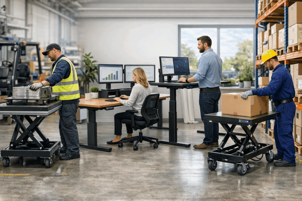 Elektrischer Hubtisch: Ergonomisch arbeiten und produktiver werden