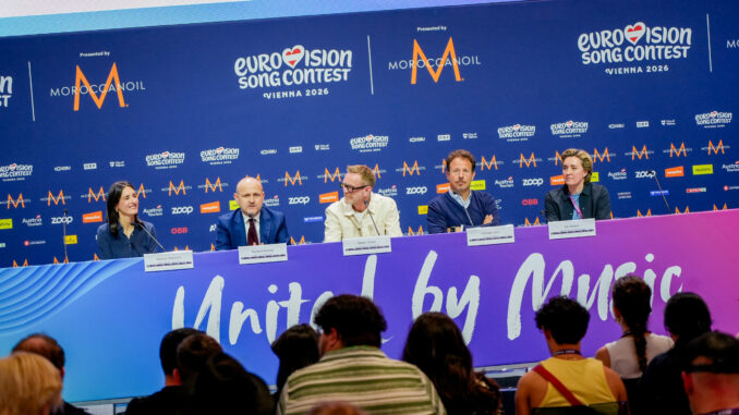 ESC-Pressekonferenz (über ORF/Roman Zach-Kiesling)